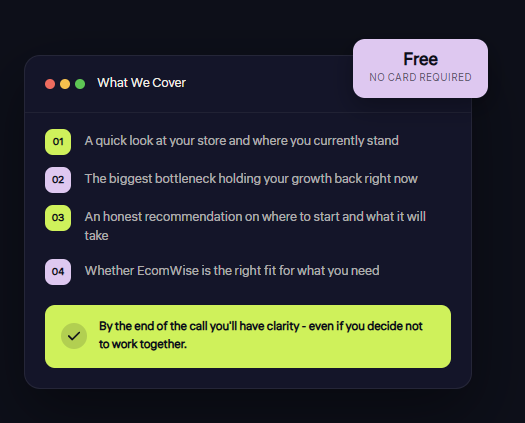 Free 20-minute discovery call